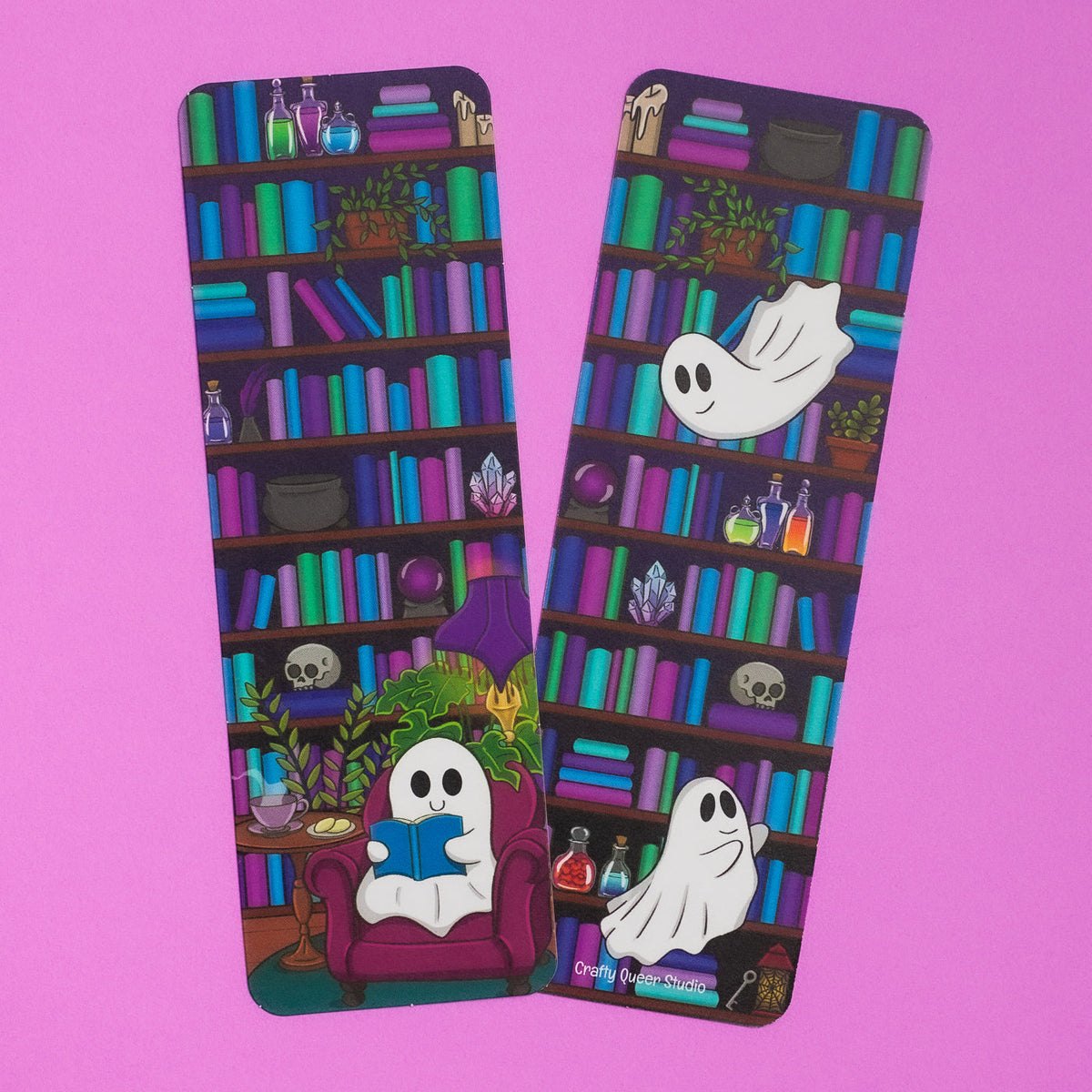 Ghost Reading bookmark