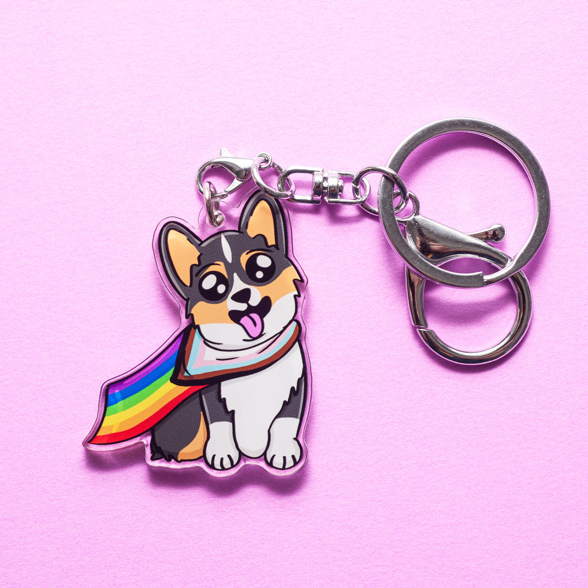 Corgi keychain