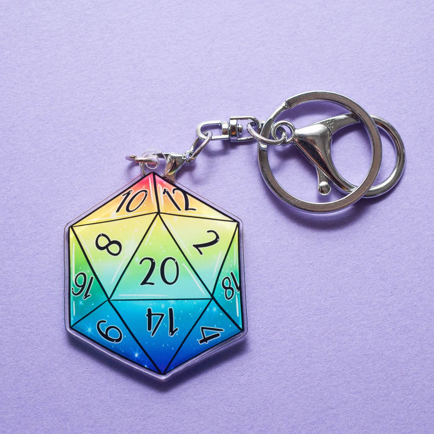 D20 keychain