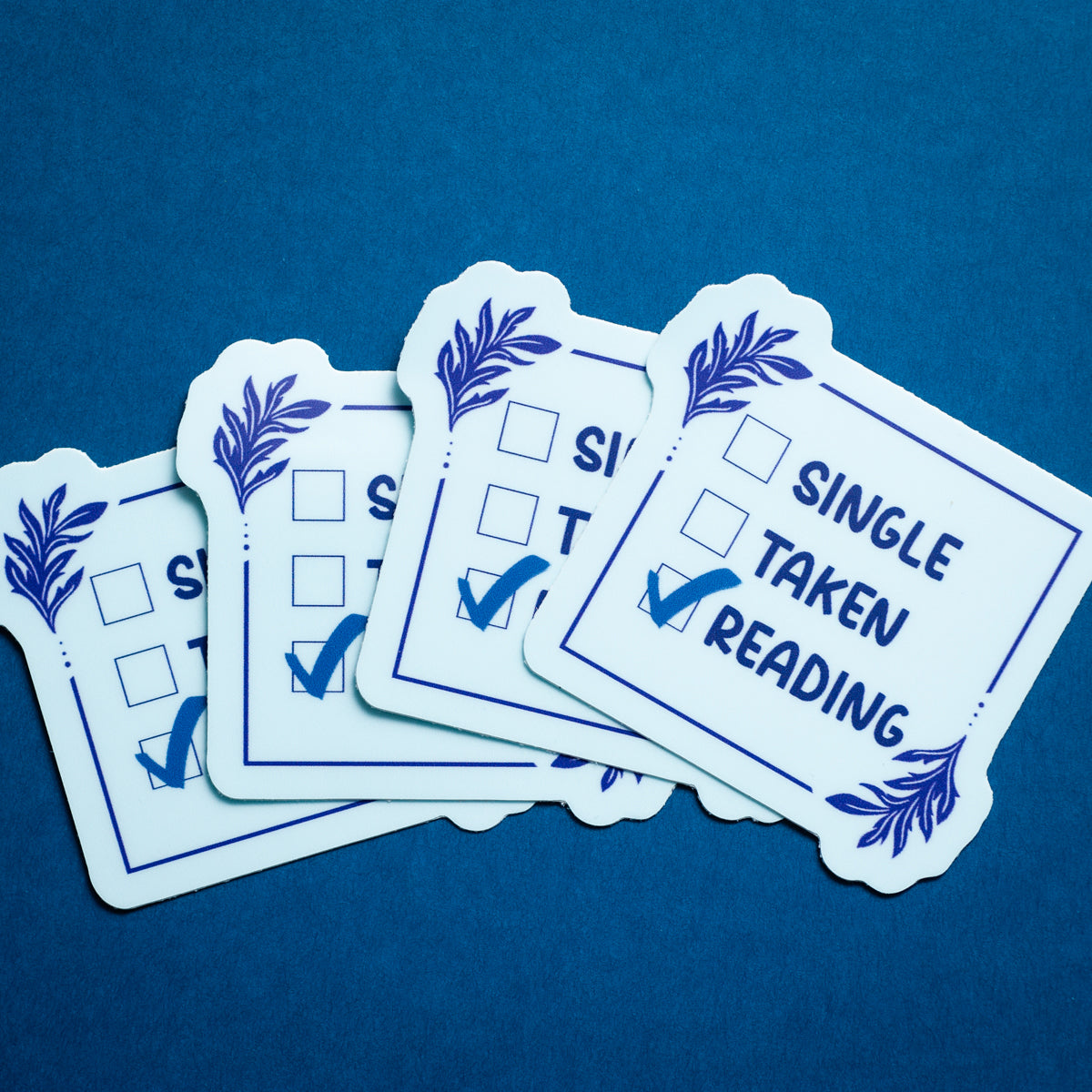 Single / Taken / Reading sticker