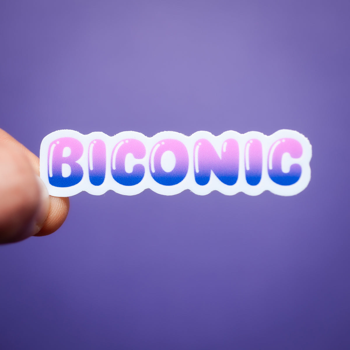 Biconic sticker