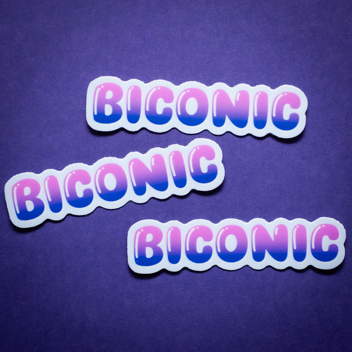 Biconic sticker