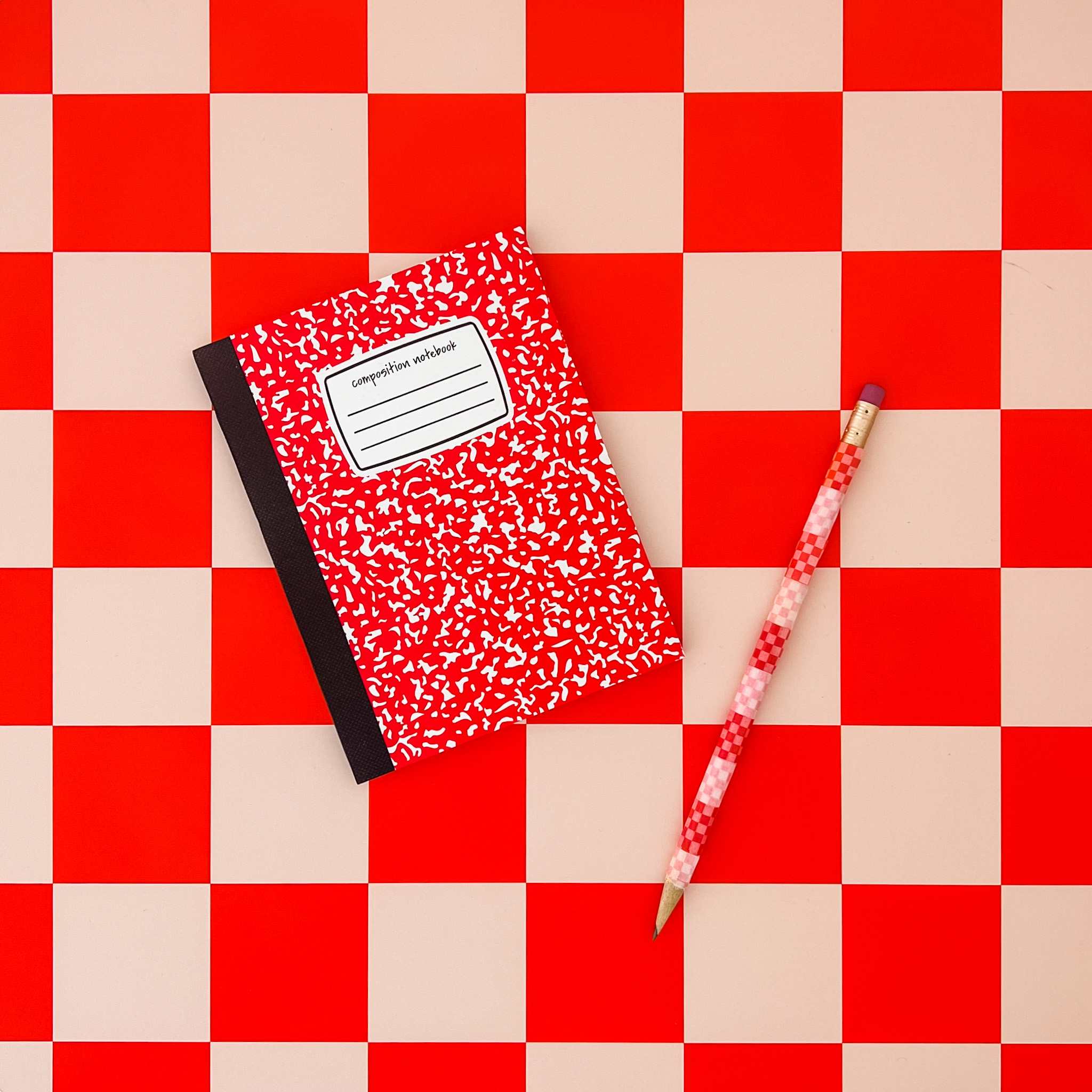 Candy Apple Mini Composition Notebook