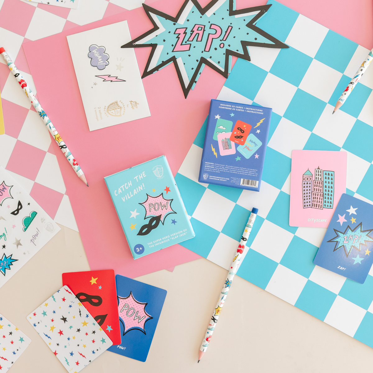 Girl Power Catch the Villain Card Game, Daydream Society