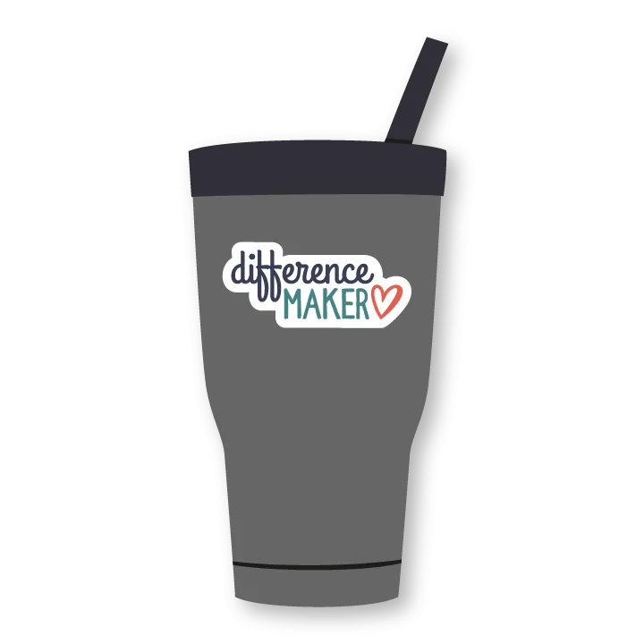 Difference maker sticker