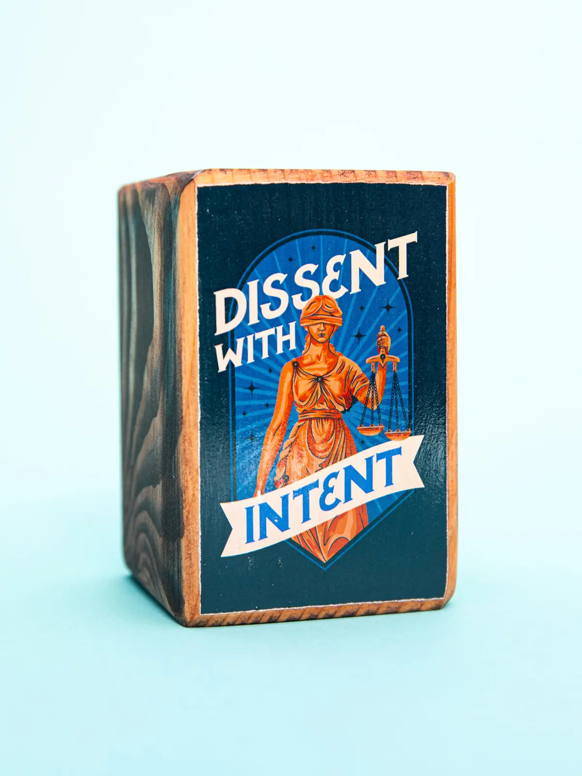 Protest Art Series, Single Wood Bookend