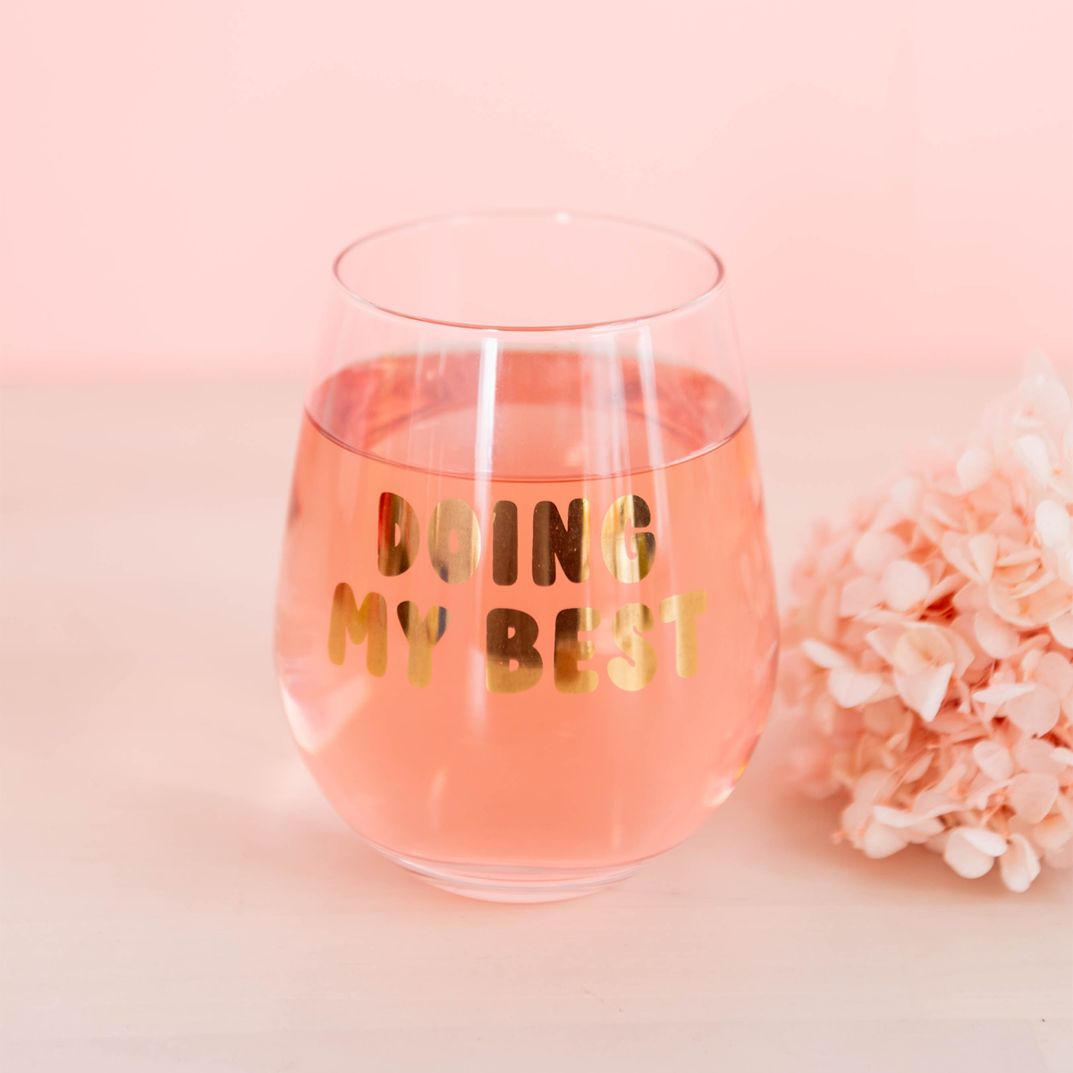 Witty "Doing My Best" Wine Glass, Jollity & Co.
