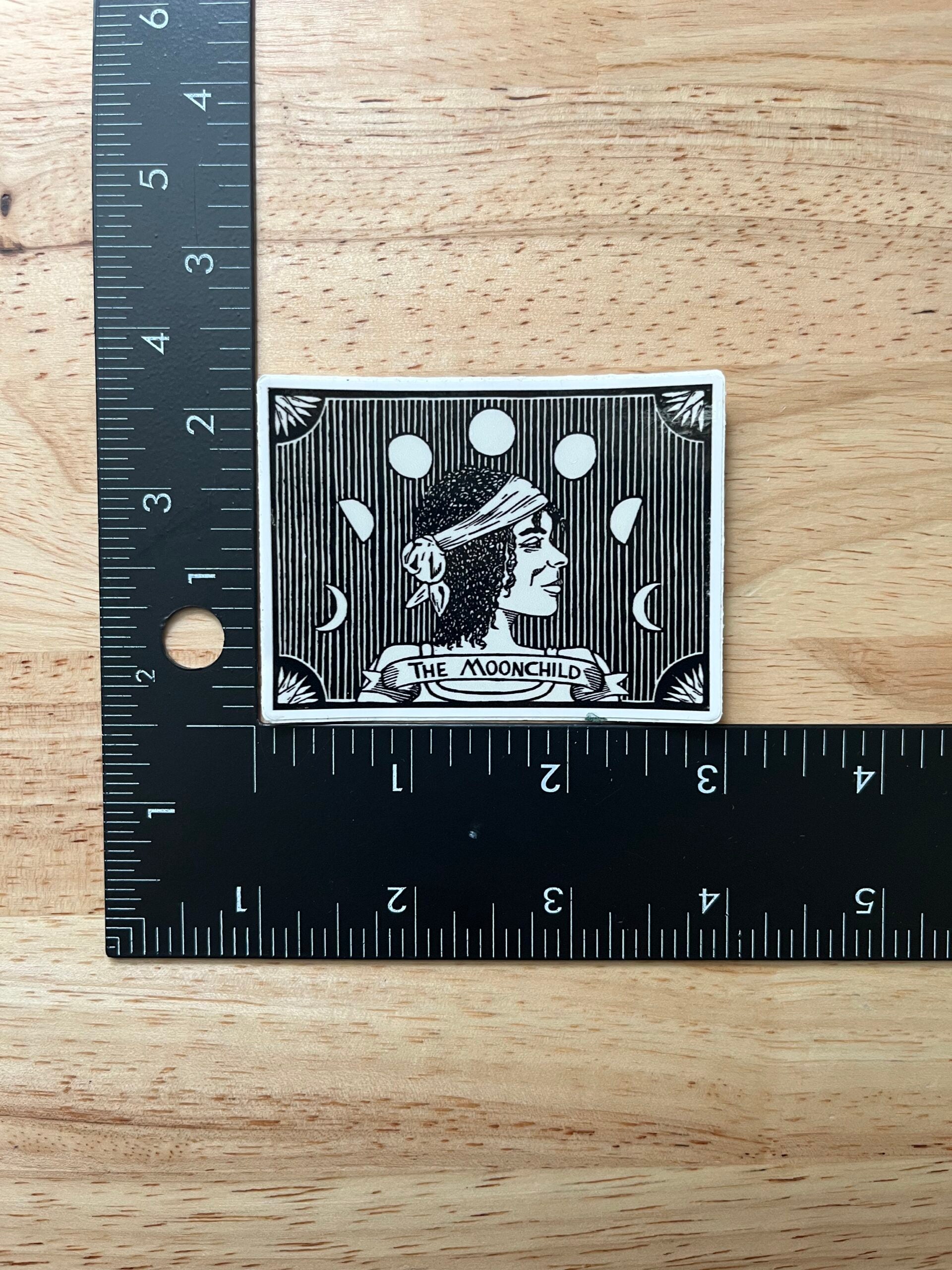 The Moonchild Sticker - weatherproof adhesive, UV protective laminate