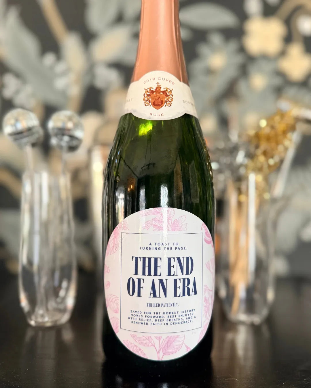 End of an Era Champagne / Wine Label for When It Happens