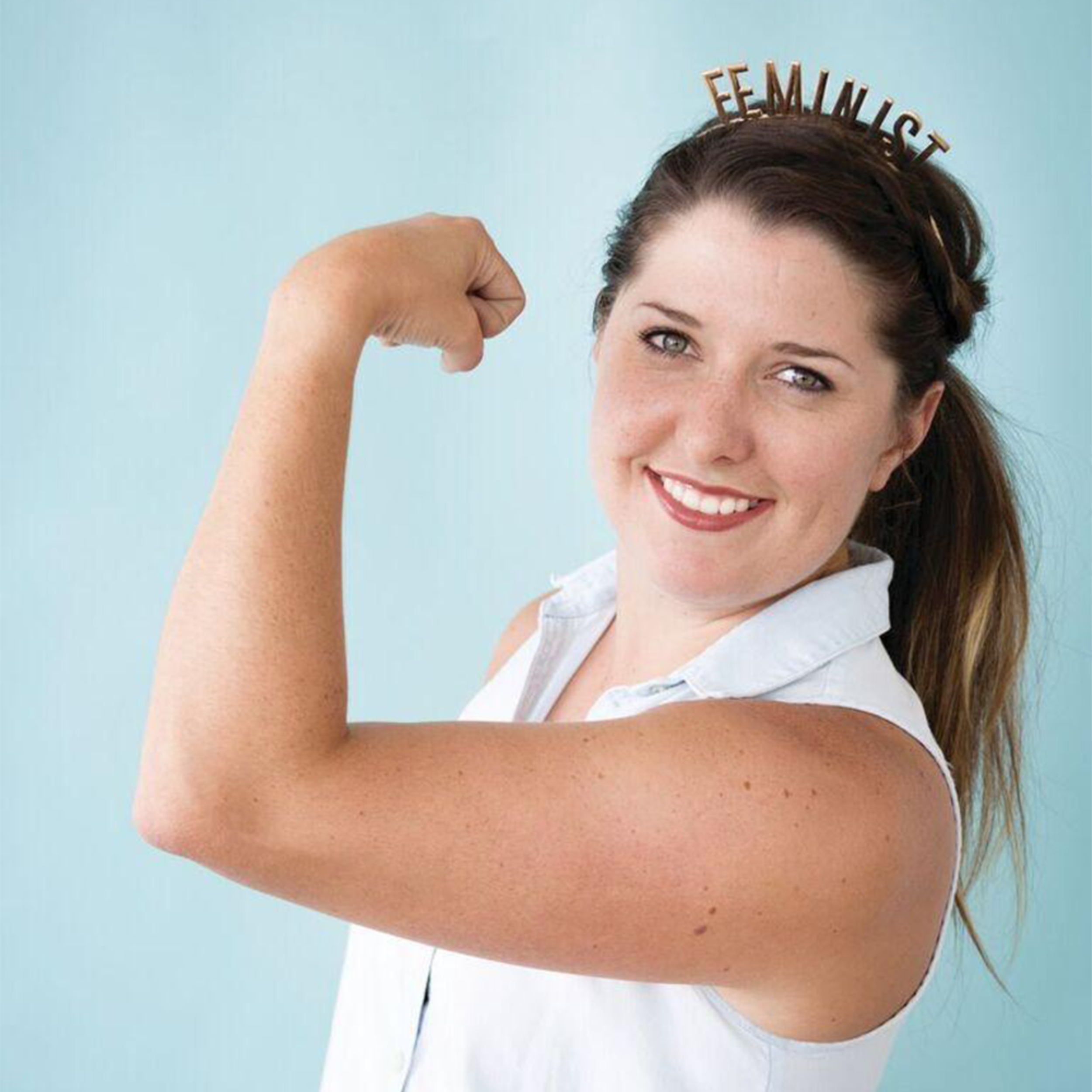 "Feminist" Metal Headband from Jollity & Co
