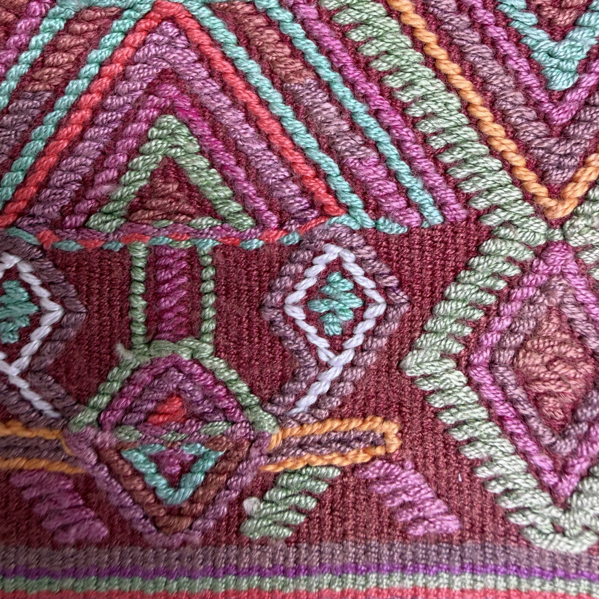 Framed Handwoven Textile (Walnut Frame)