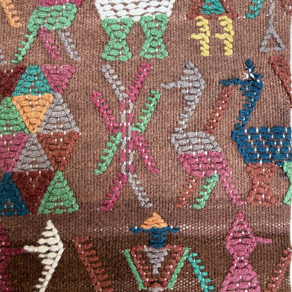 Framed Handwoven Textile (Natural Frame)