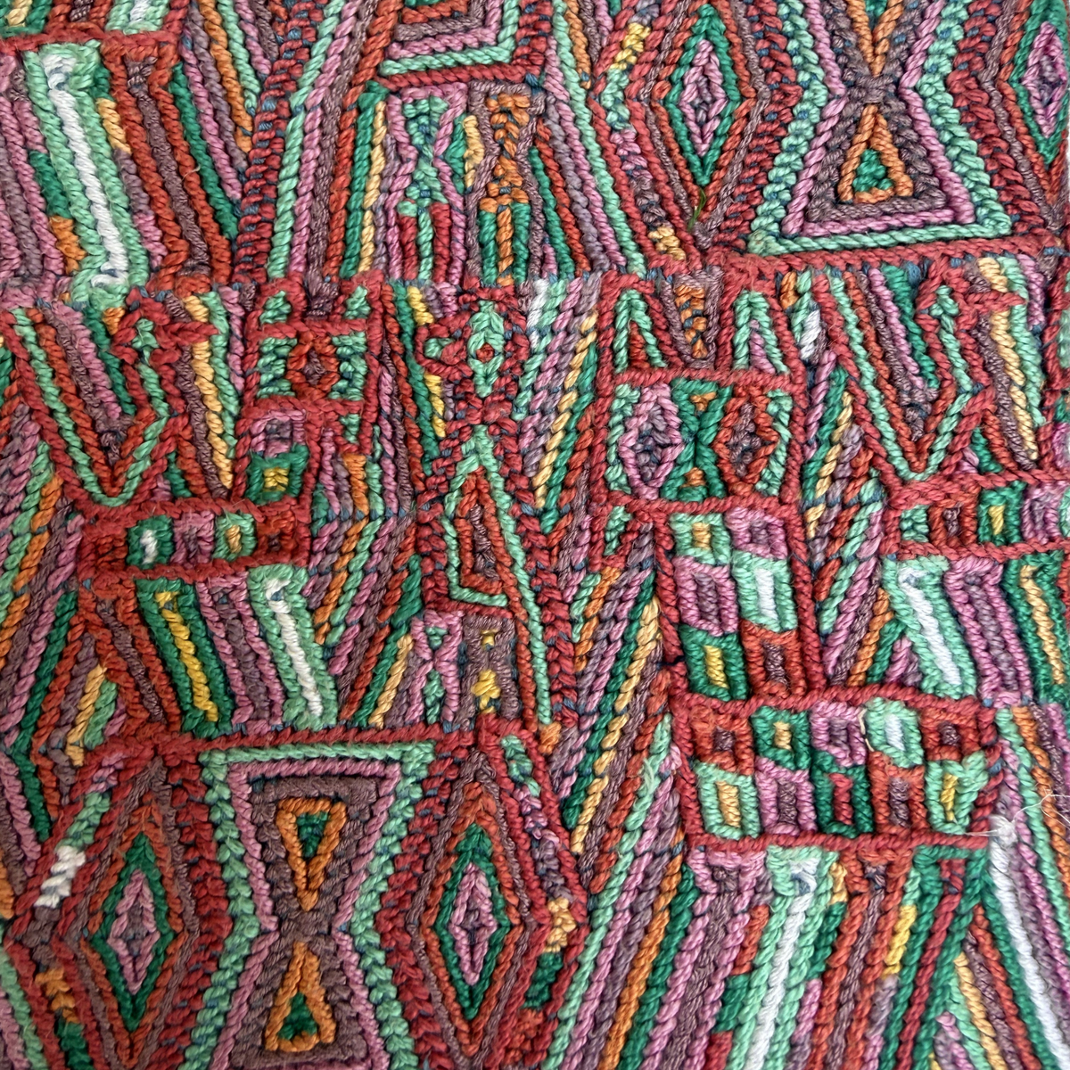 Framed Handwoven Textile (Natural Frame)