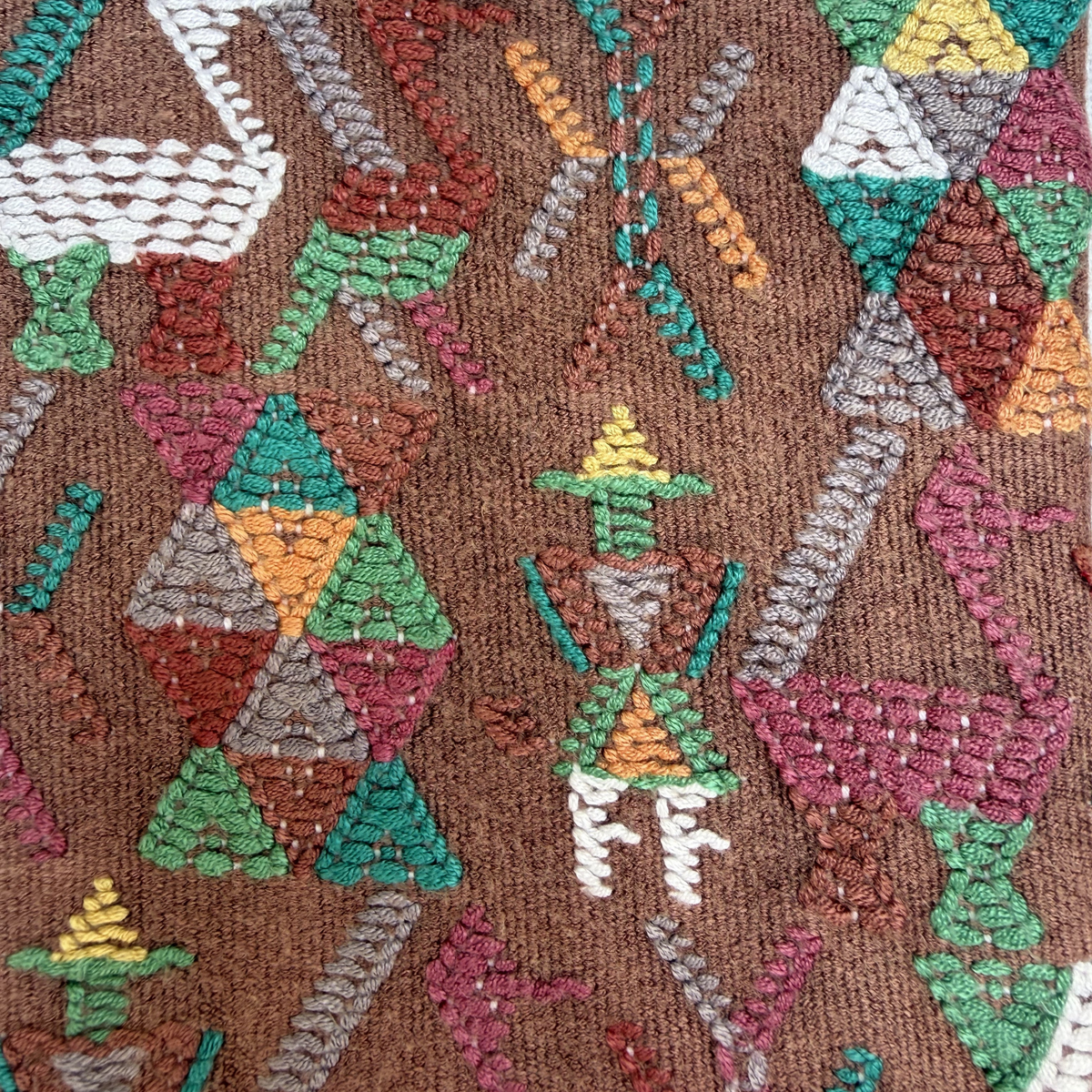 Framed Handwoven Textile (Natural Frame)