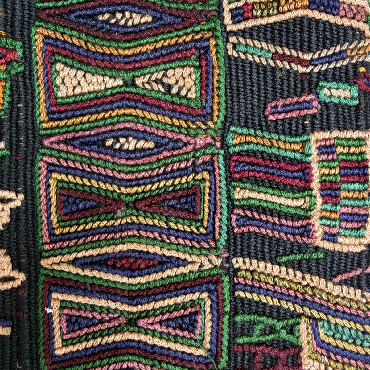 Framed Handwoven Textile (Natural Frame)