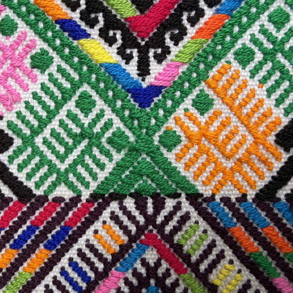 Framed Handwoven Textile (Black Frame)