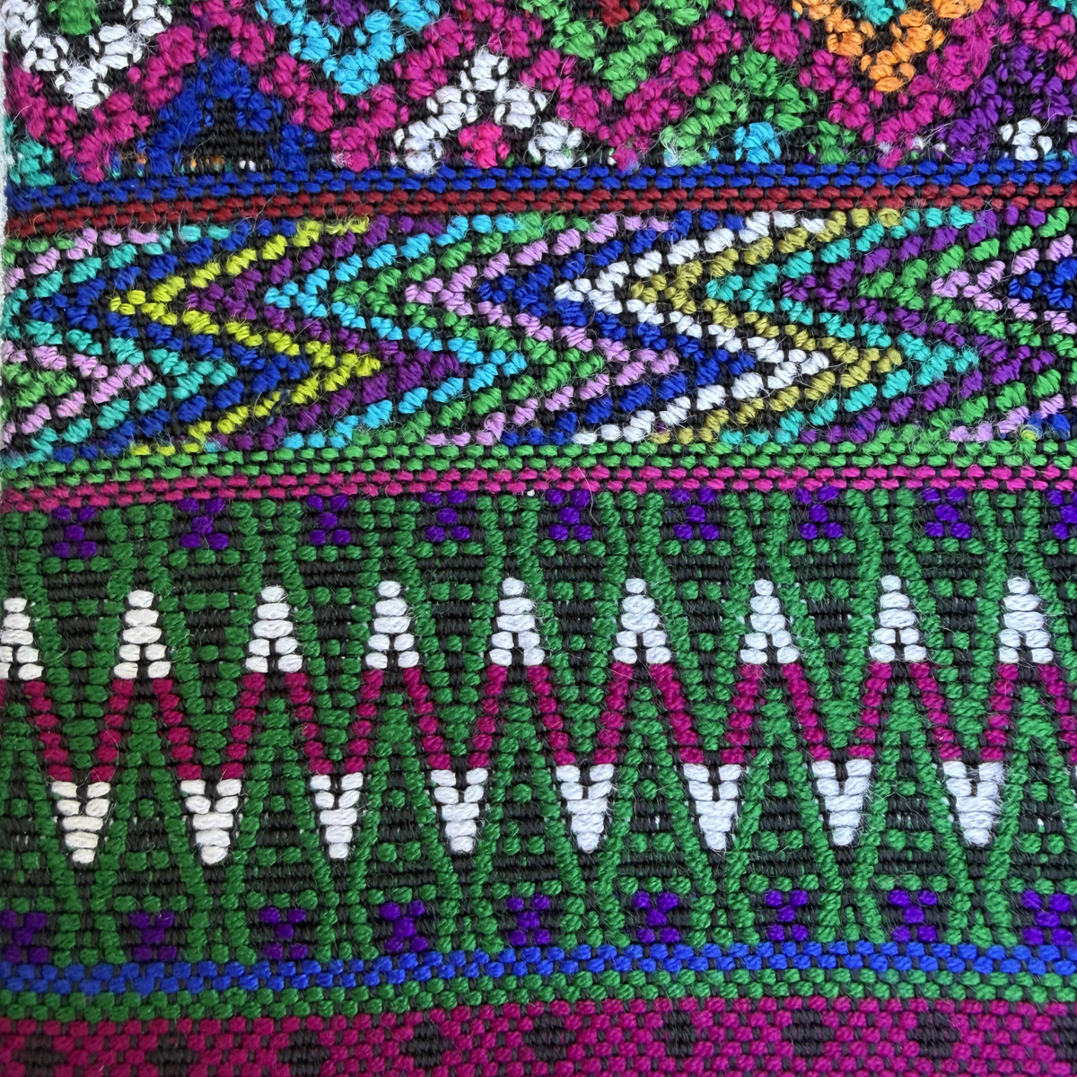 Framed Handwoven Textile (Black Frame)