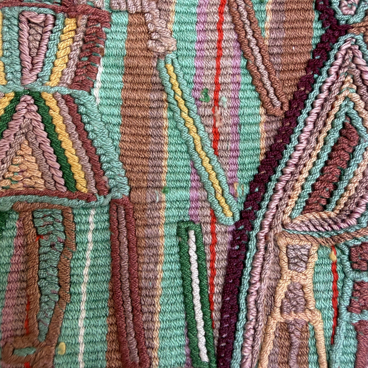 Framed Handwoven Textile (Walnut Frame)