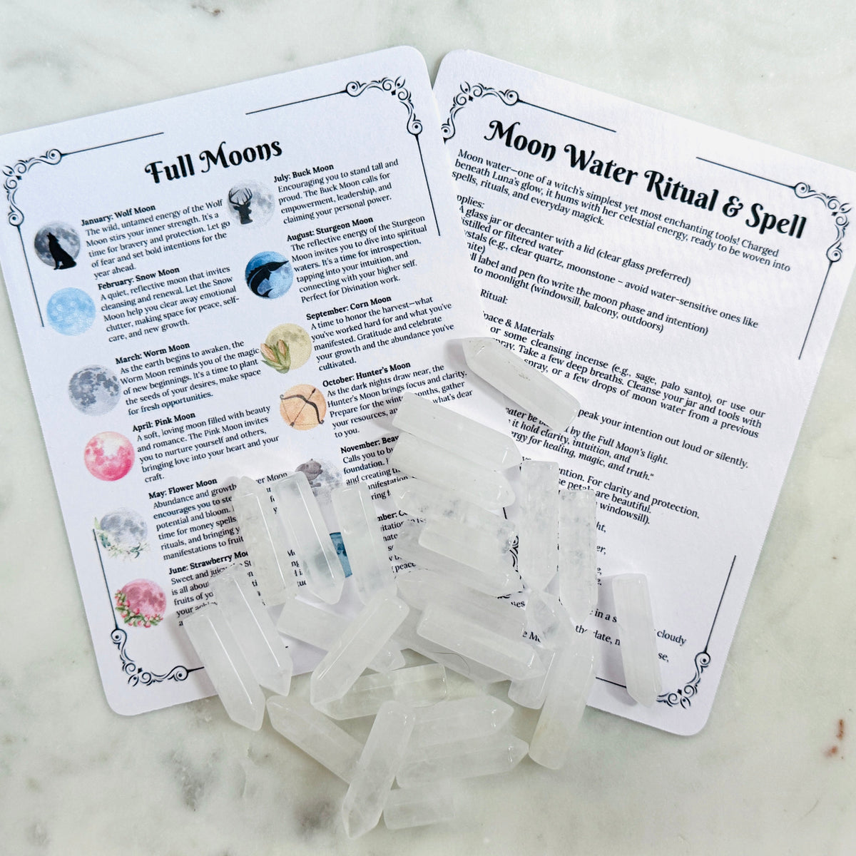 Blue Glass Moon Water Ritual Kit