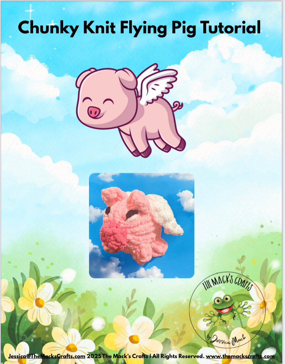 Chunky Finger Knit Flying Pig Tutorial
