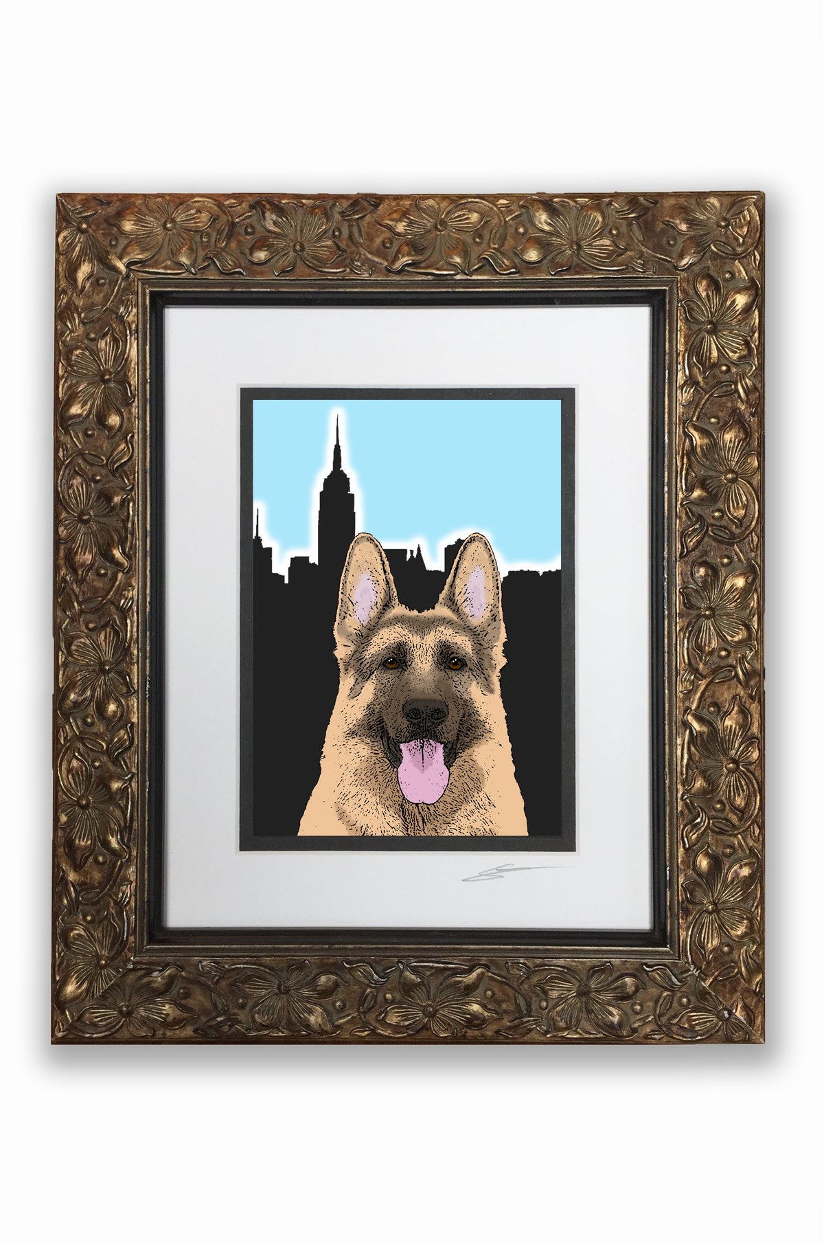 German Shepherd Pupart Portrait