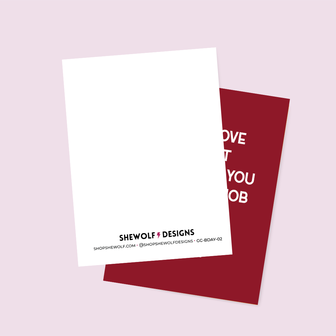 You Hate Your Job Card