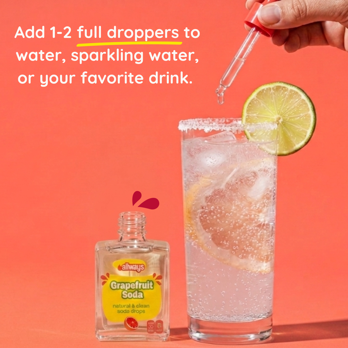 Grapefruit Soda Drops