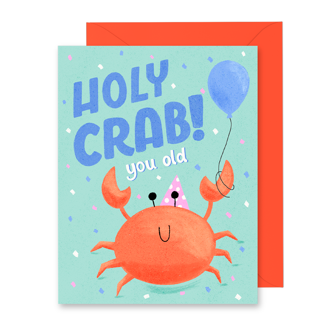 Holy Crab Birthday Card