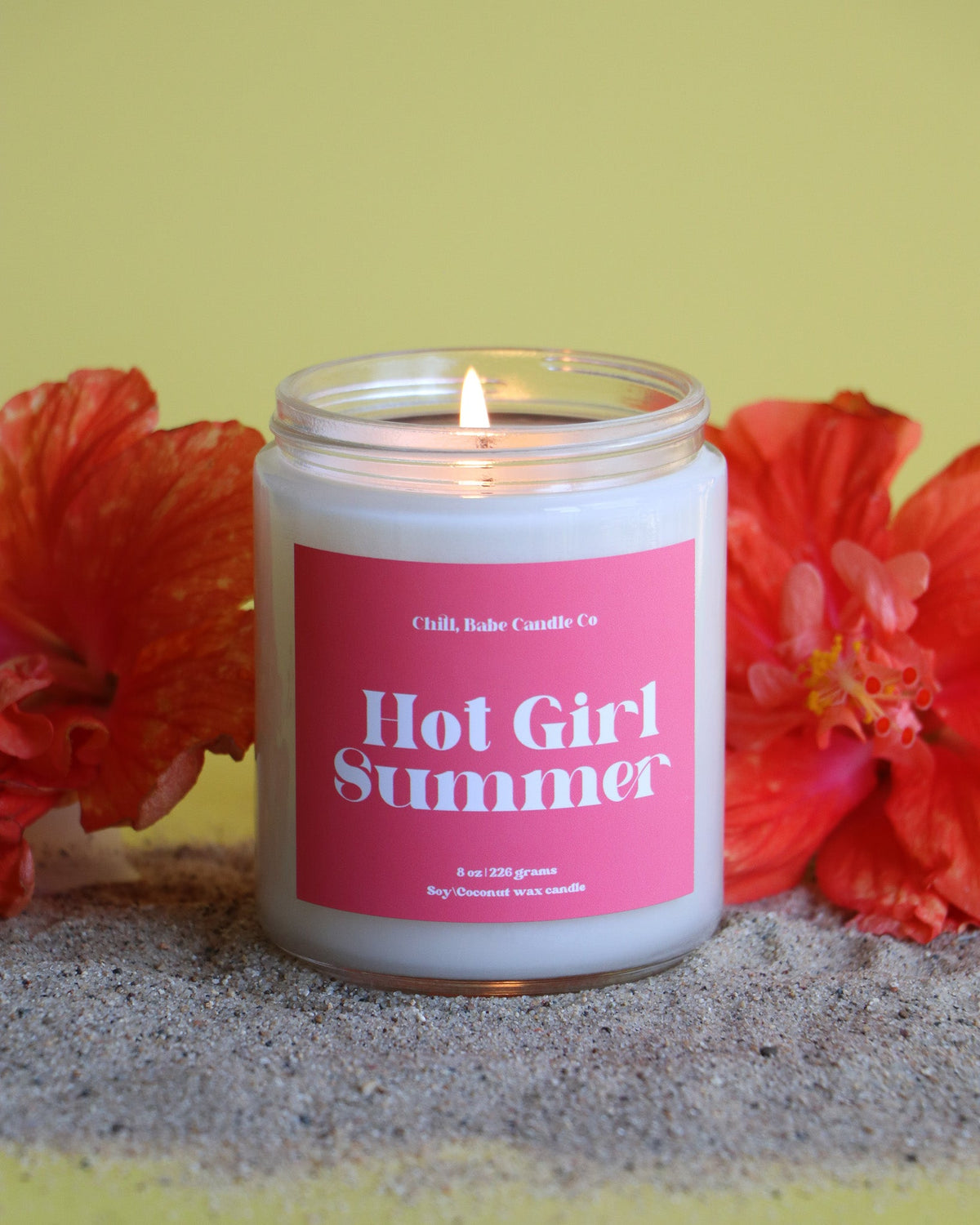 Hot Girl Summer Candle| Hibiscus + Apple + Ozone + Sugar
