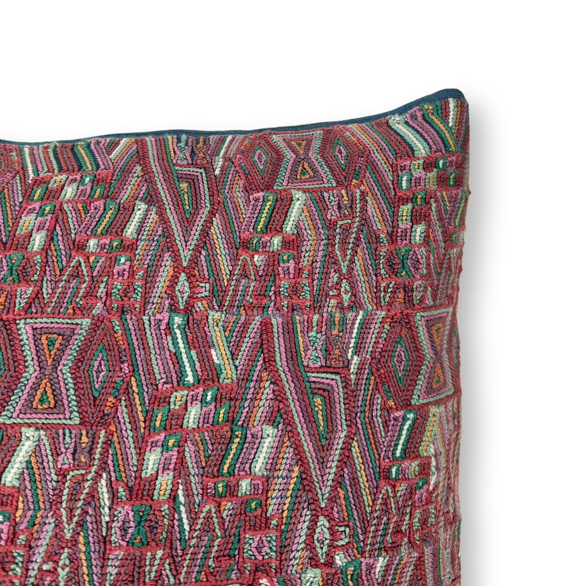 Huipil & Hemp Throw Pillow Cover