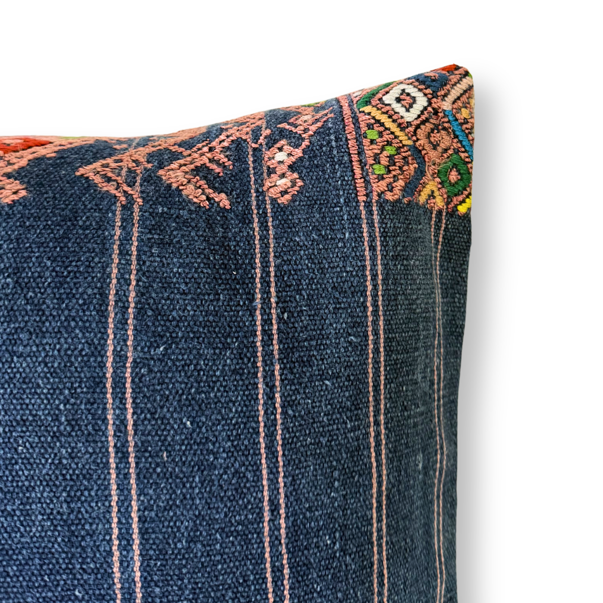 Huipil & Hemp Throw Pillow Cover