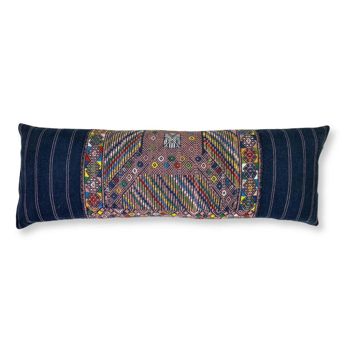 Huipil & Hemp Throw Pillow Cover