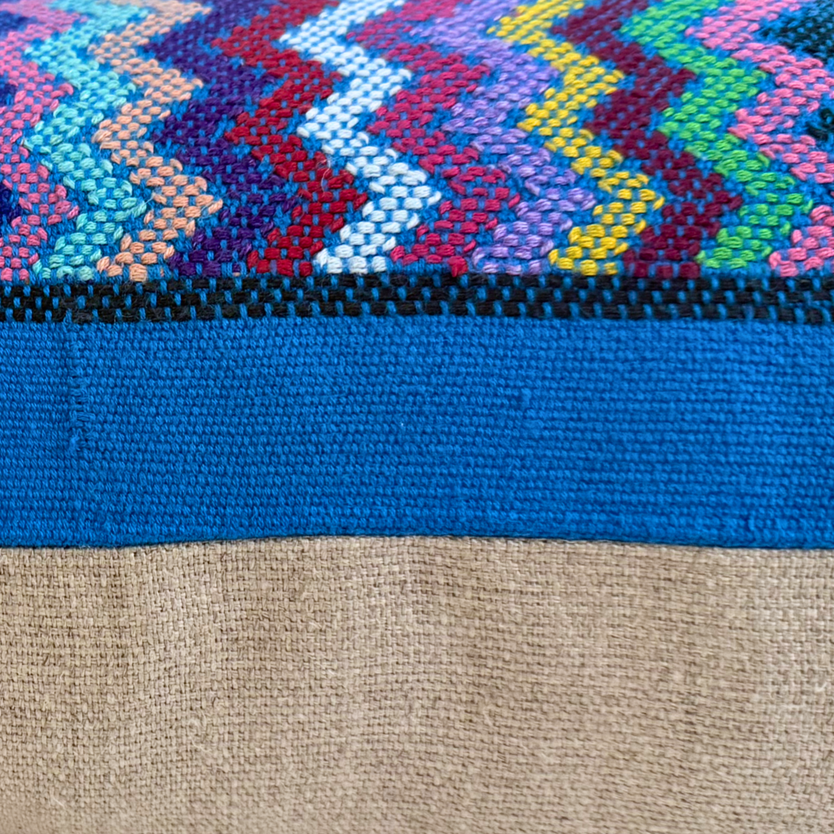 Huipil & Hemp Throw Pillow Cover