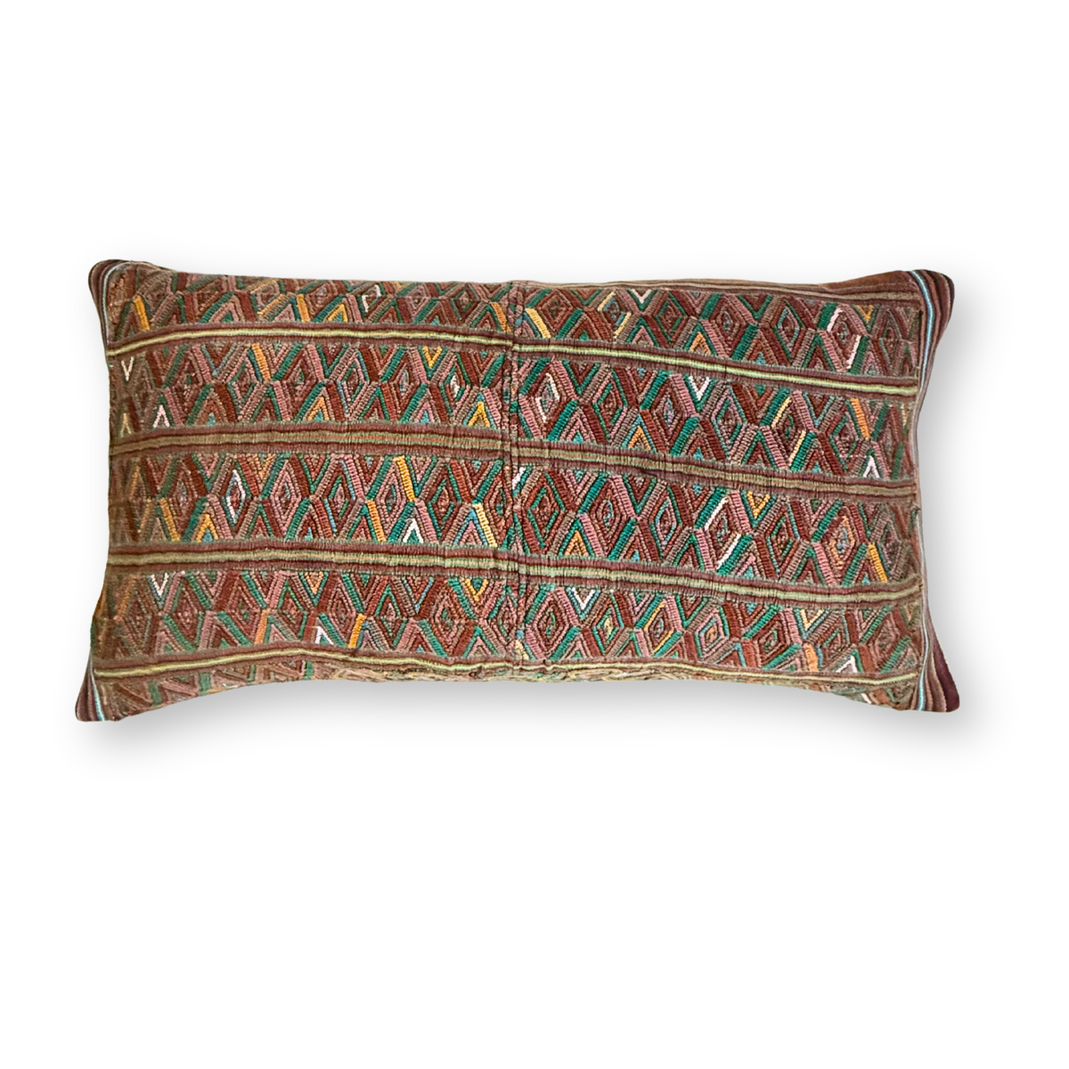 Huipil & Hemp Throw Pillow Cover