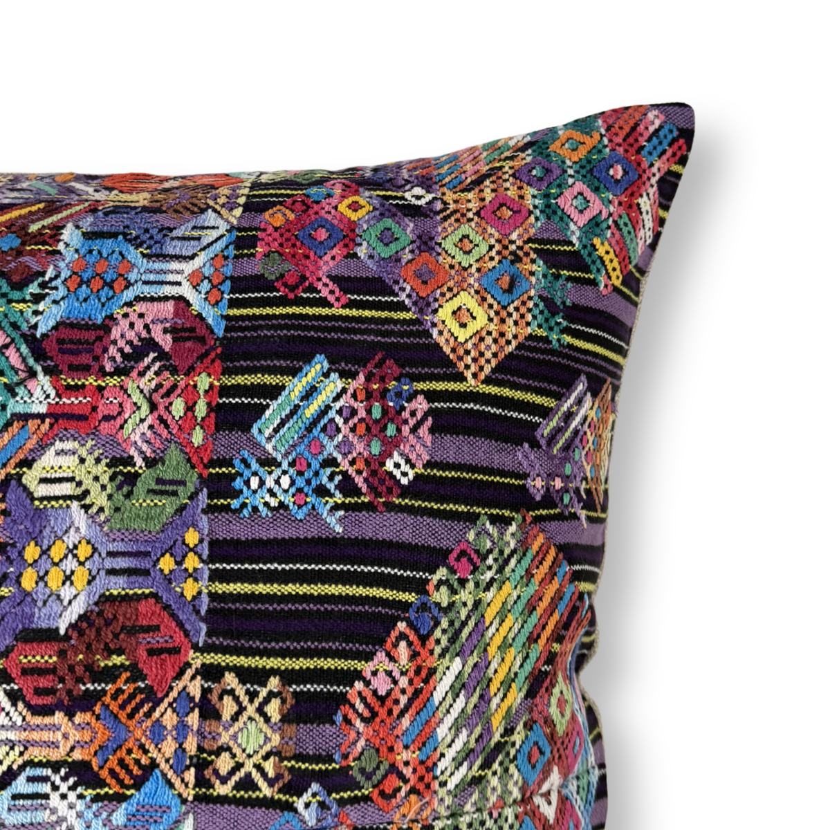 Huipil & Hemp Throw Pillow Cover