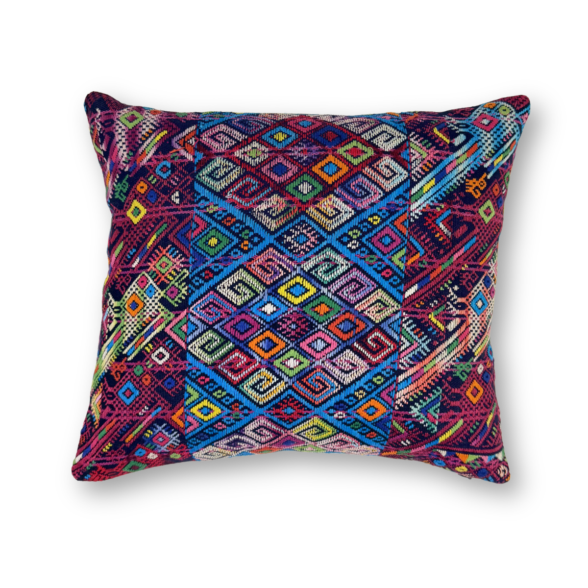 Huipil & Hemp Throw Pillow Cover