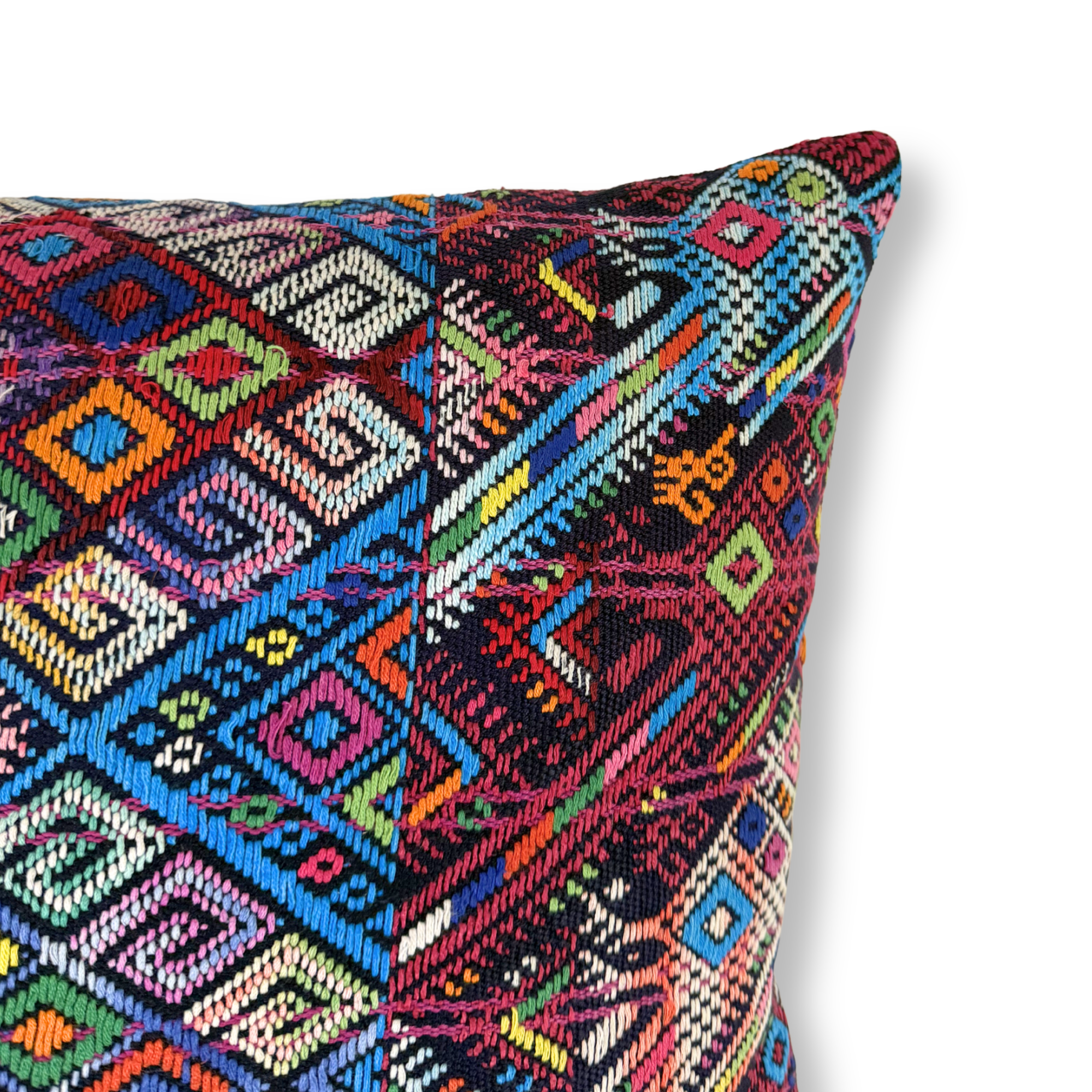 Huipil & Hemp Throw Pillow Cover