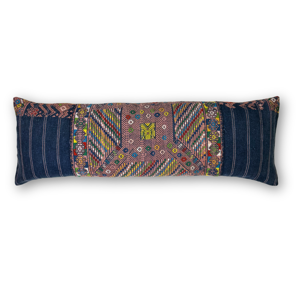 Huipil & Hemp Throw Pillow Cover
