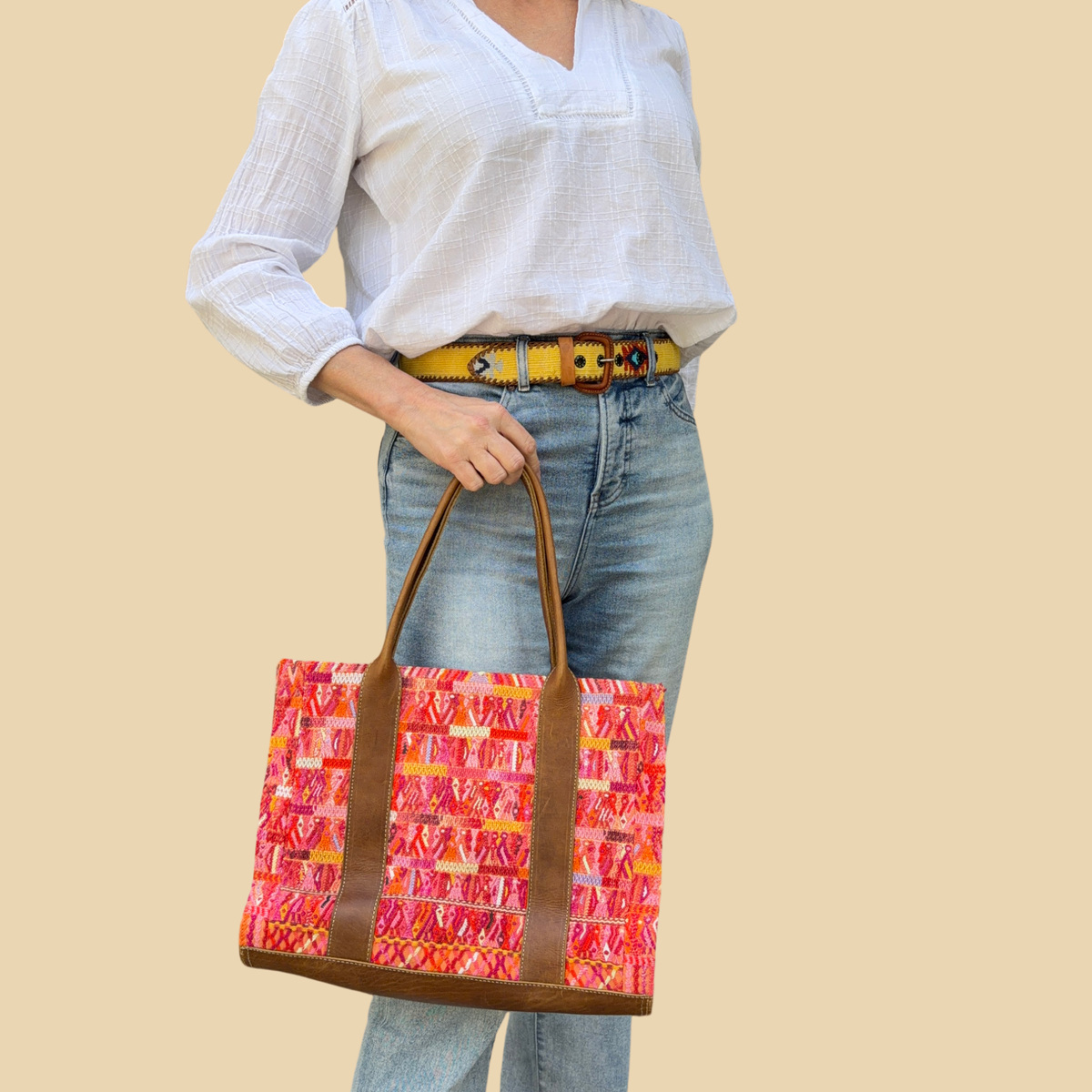 Handmade Vintage Huipil Tote