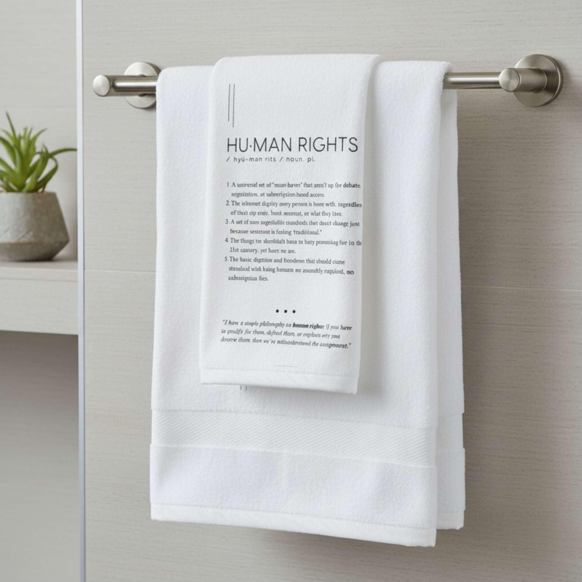 Kitchen Towel - HUMAN RIGHTS - Defined: Terms for Our Time