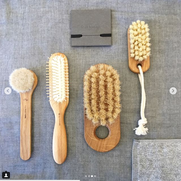 swedish lovisa nail brush oak