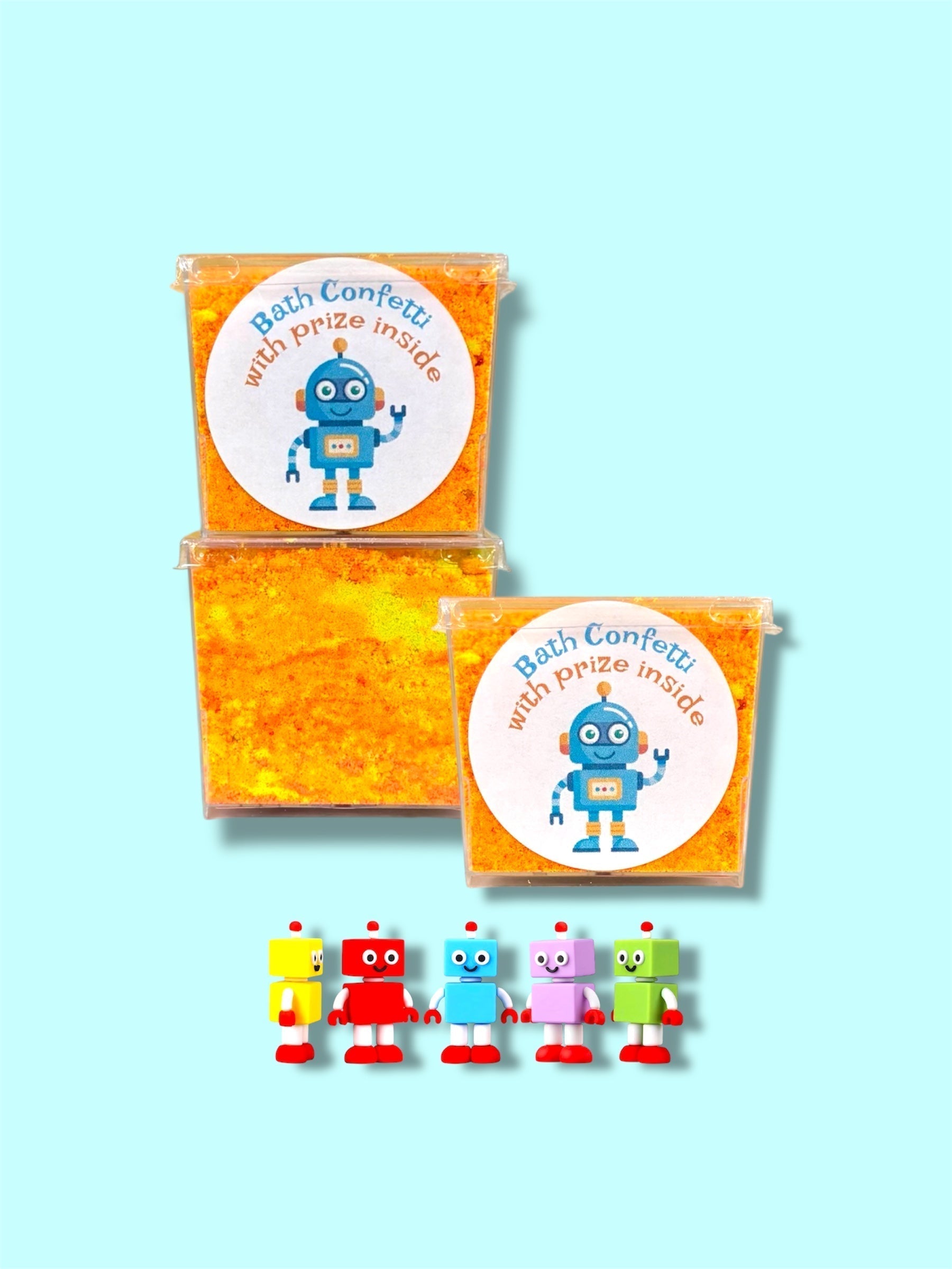 Robot Bath Confetti | Vegan & Sensitive Skin Safe Bath Bomb Dust