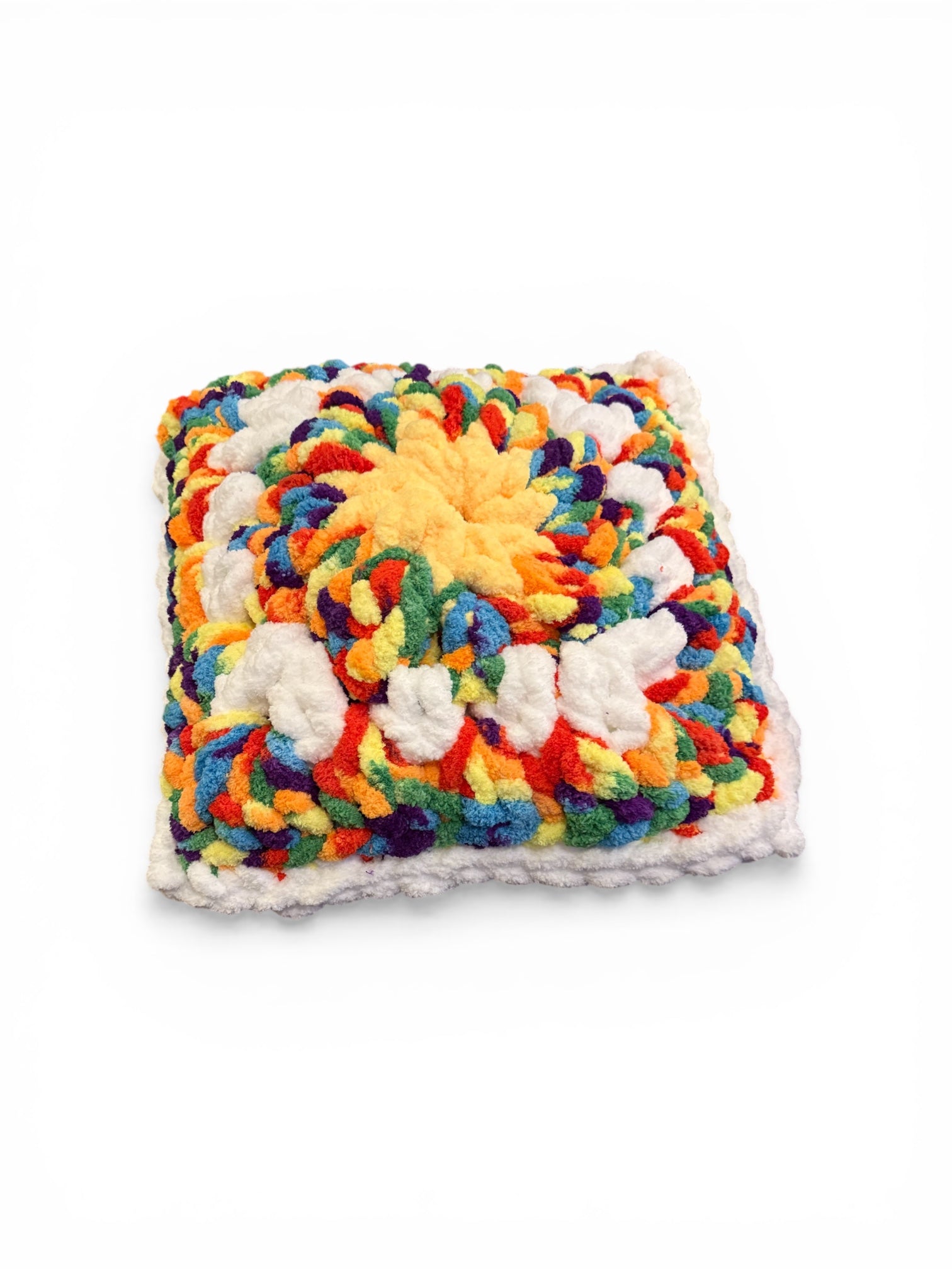 Rainbow Pride Meditation Pillow, Accent Pillow