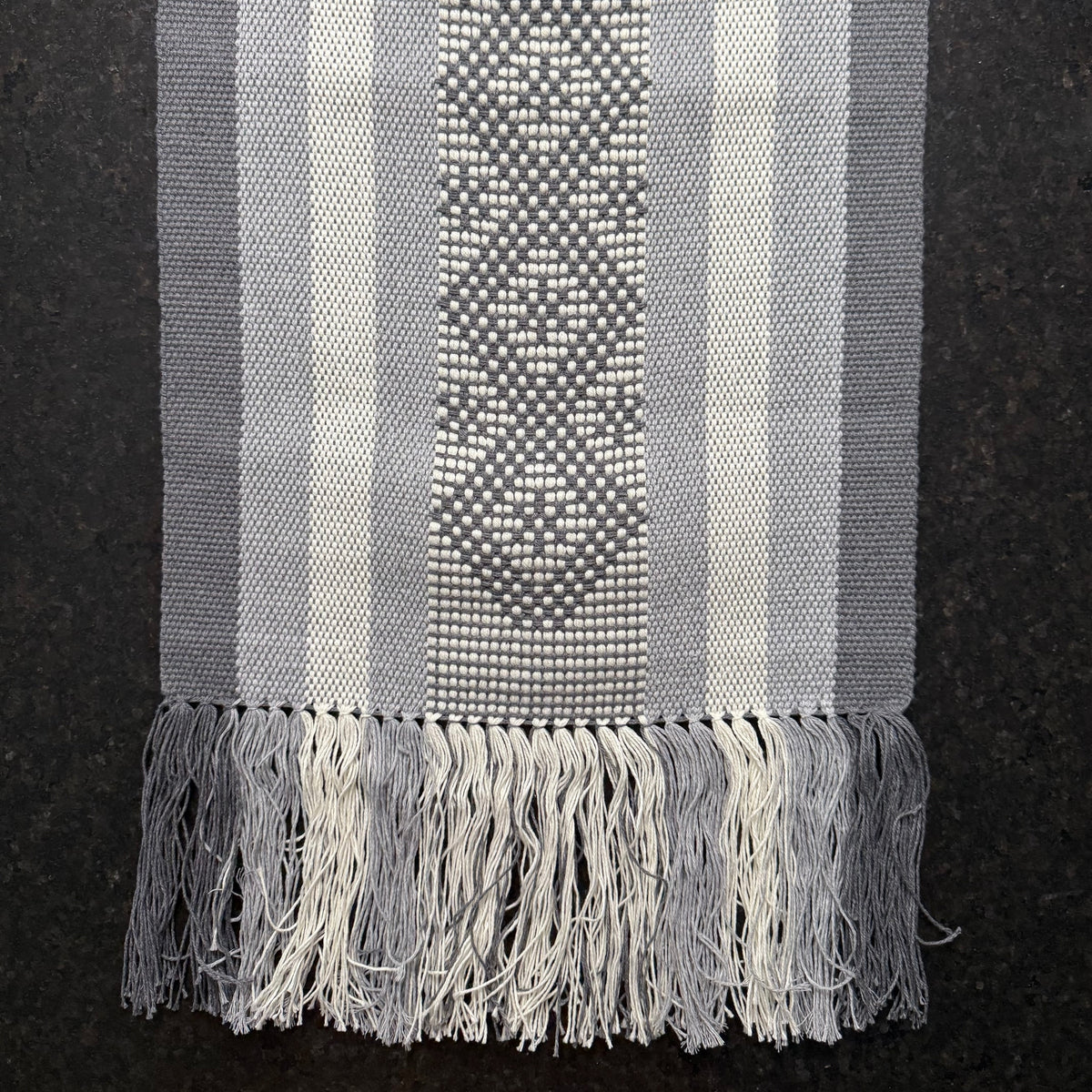 Handwoven Cotton Table Runner - Made in Oaxaca, Mexico