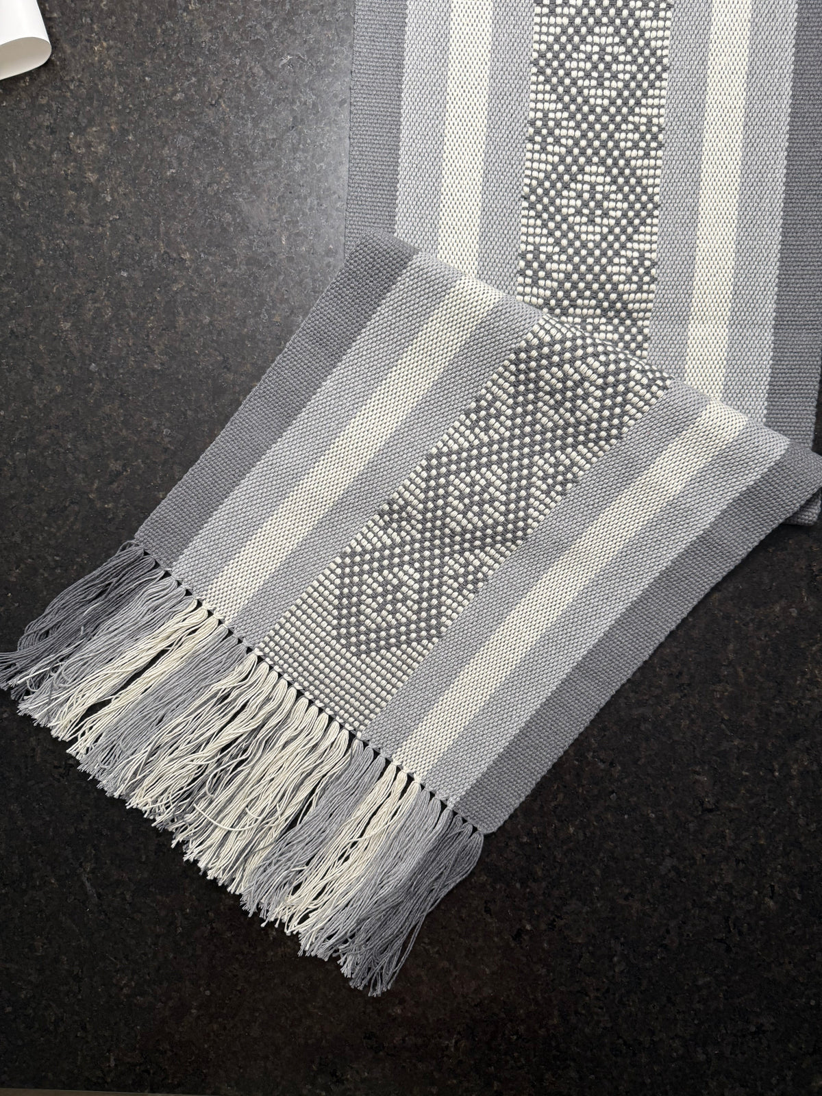Handwoven Cotton Table Runner - Made in Oaxaca, Mexico