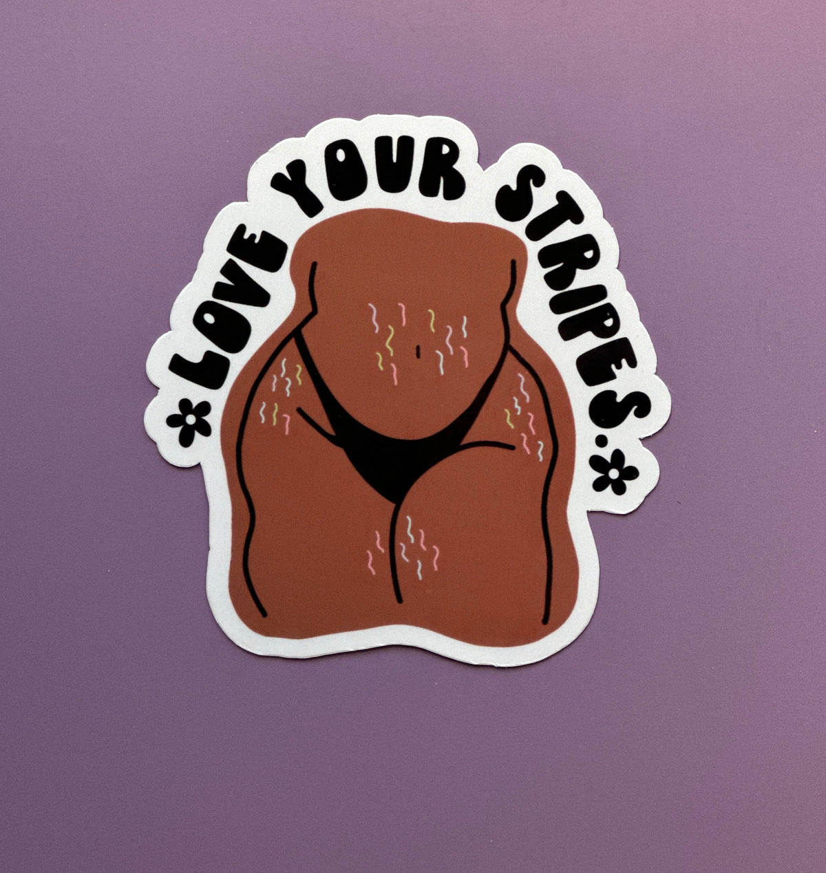 Self Love Stretch Mark Sticker