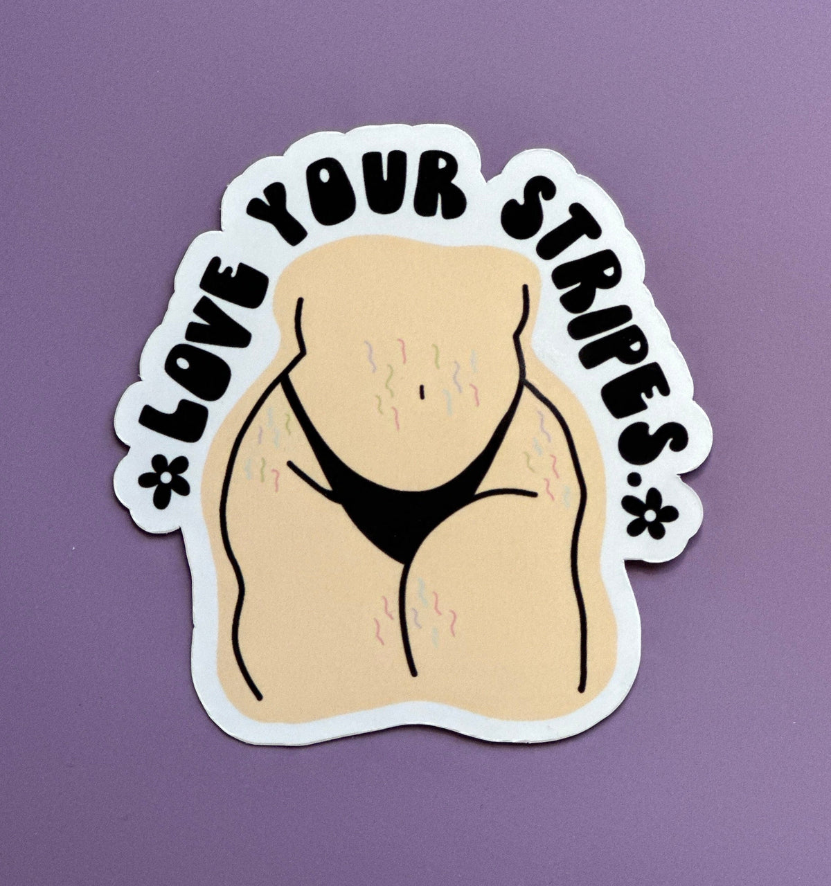 Self Love Stretch Mark Sticker