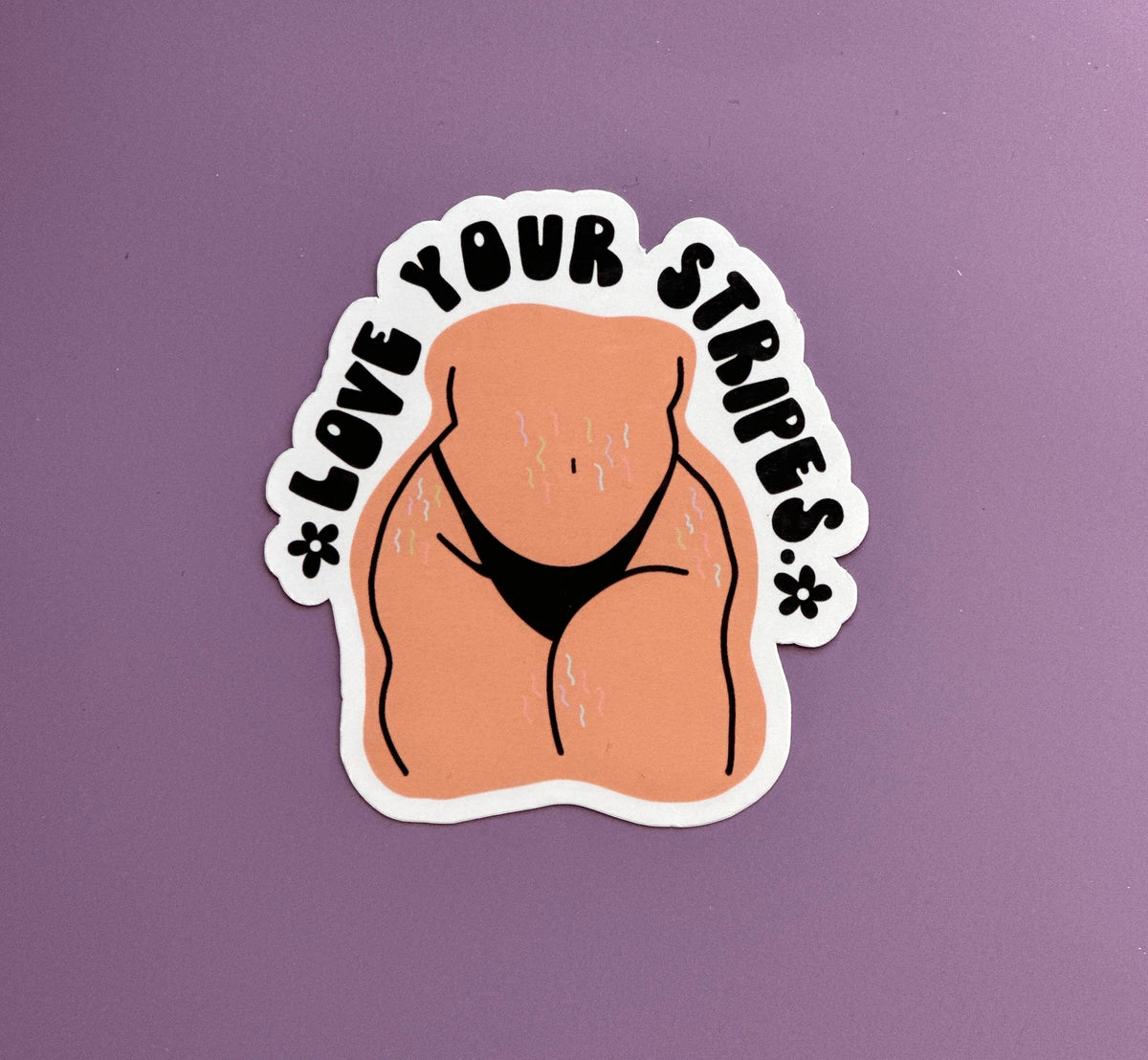 Self Love Stretch Mark Sticker