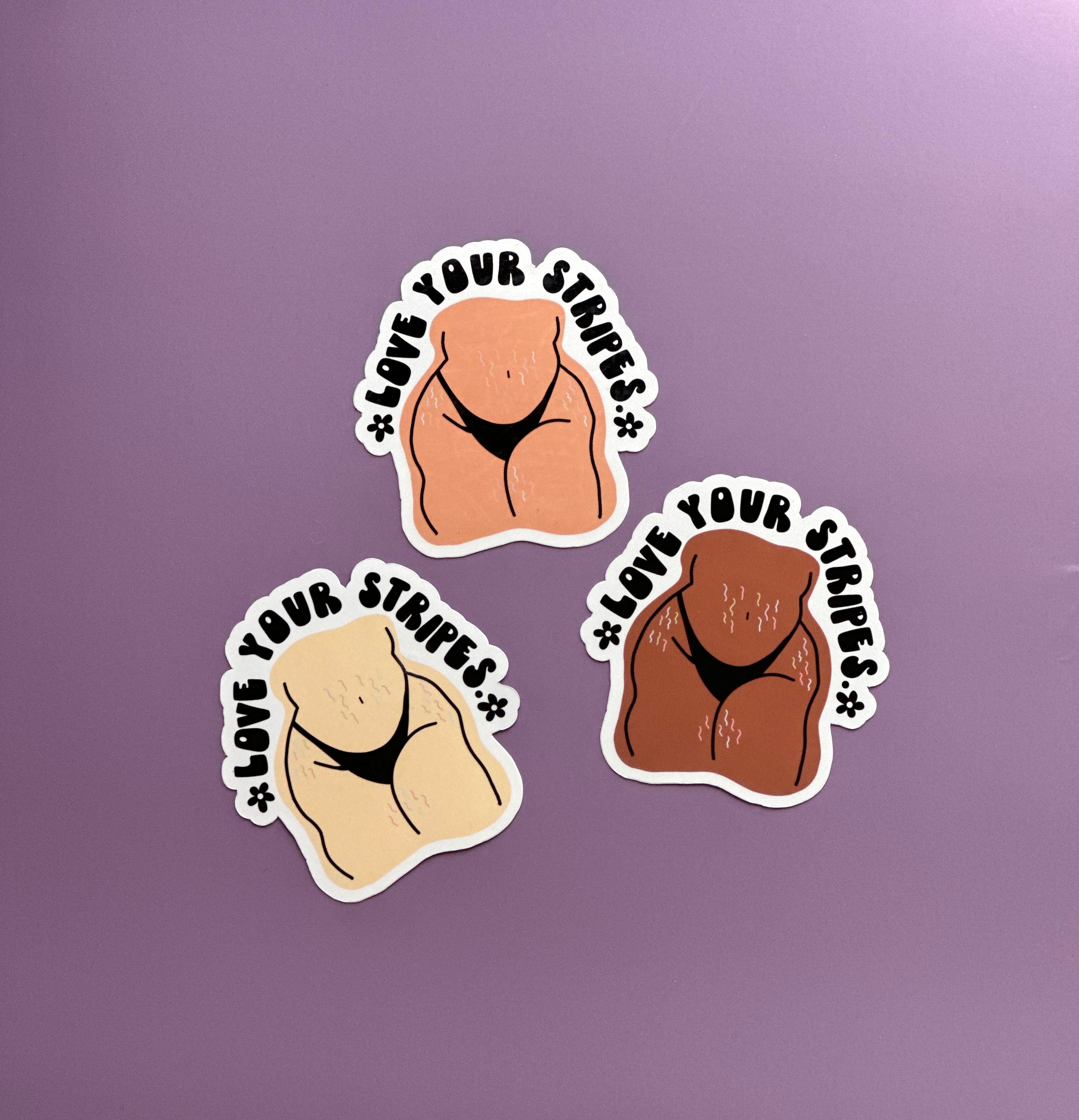 Body Positivity Stretch Mark Sticker
