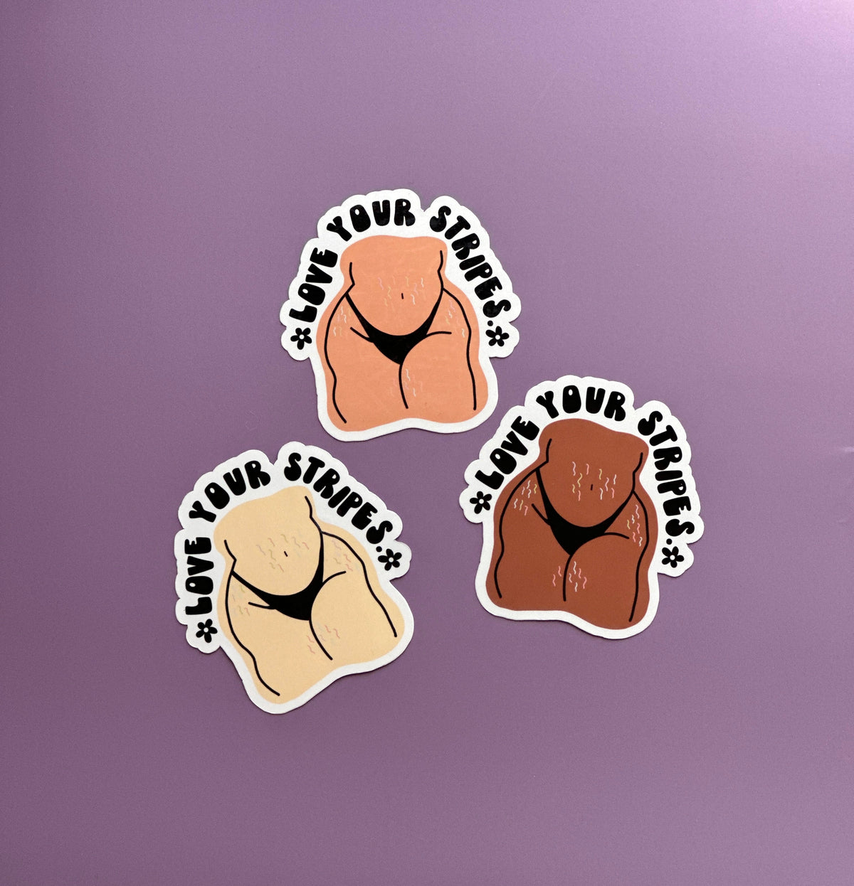 Self Love Stretch Mark Sticker